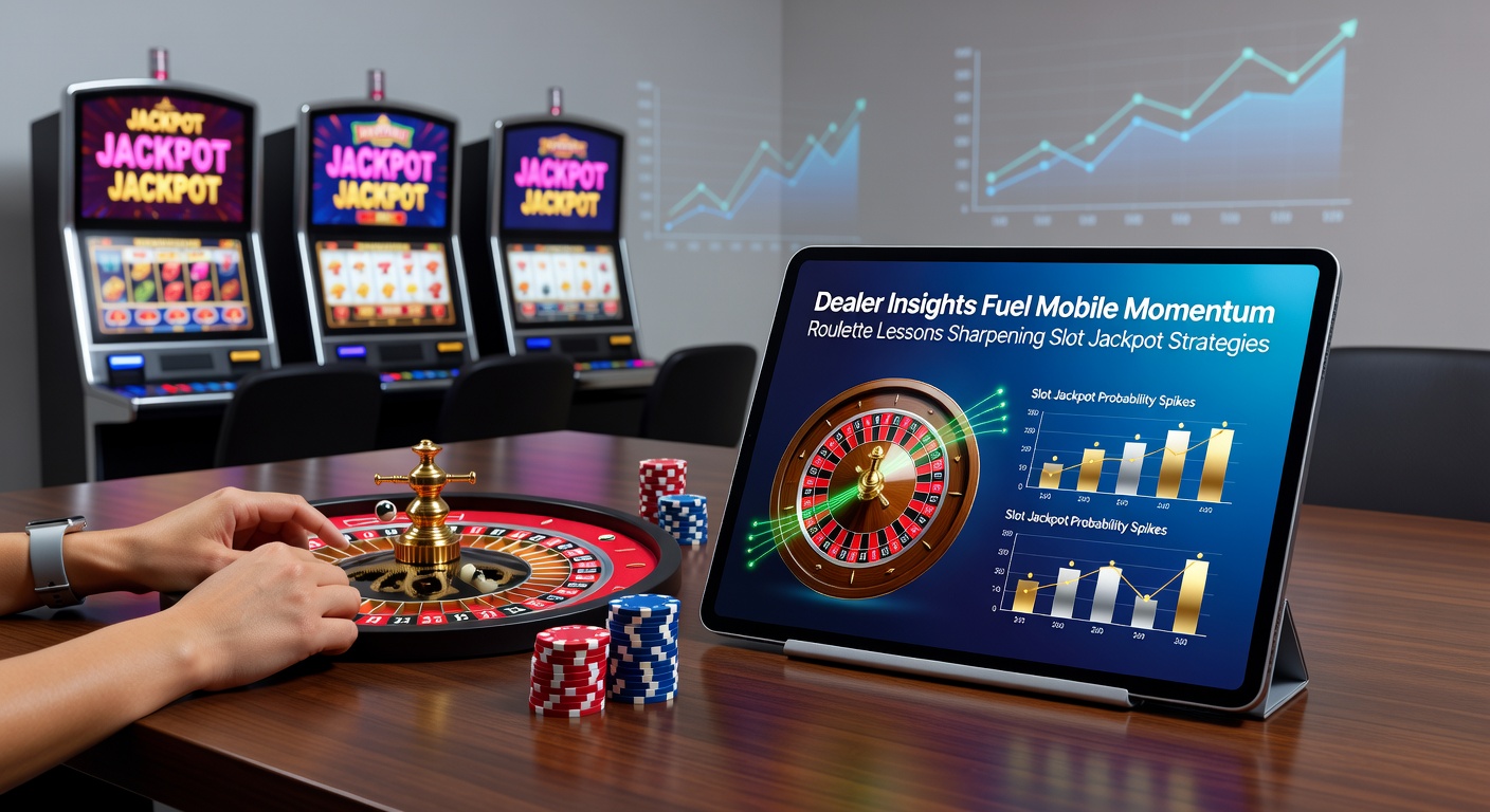 A roulette dealer closely observing the wheel spin while players track patterns on mobile devices nearby