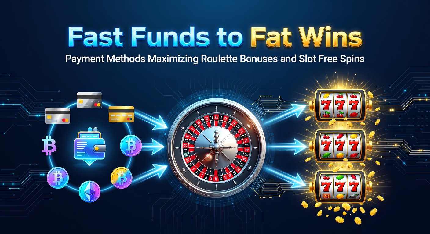 Digital wallet icons speeding towards roulette wheel and slot reels with bonus explosions
