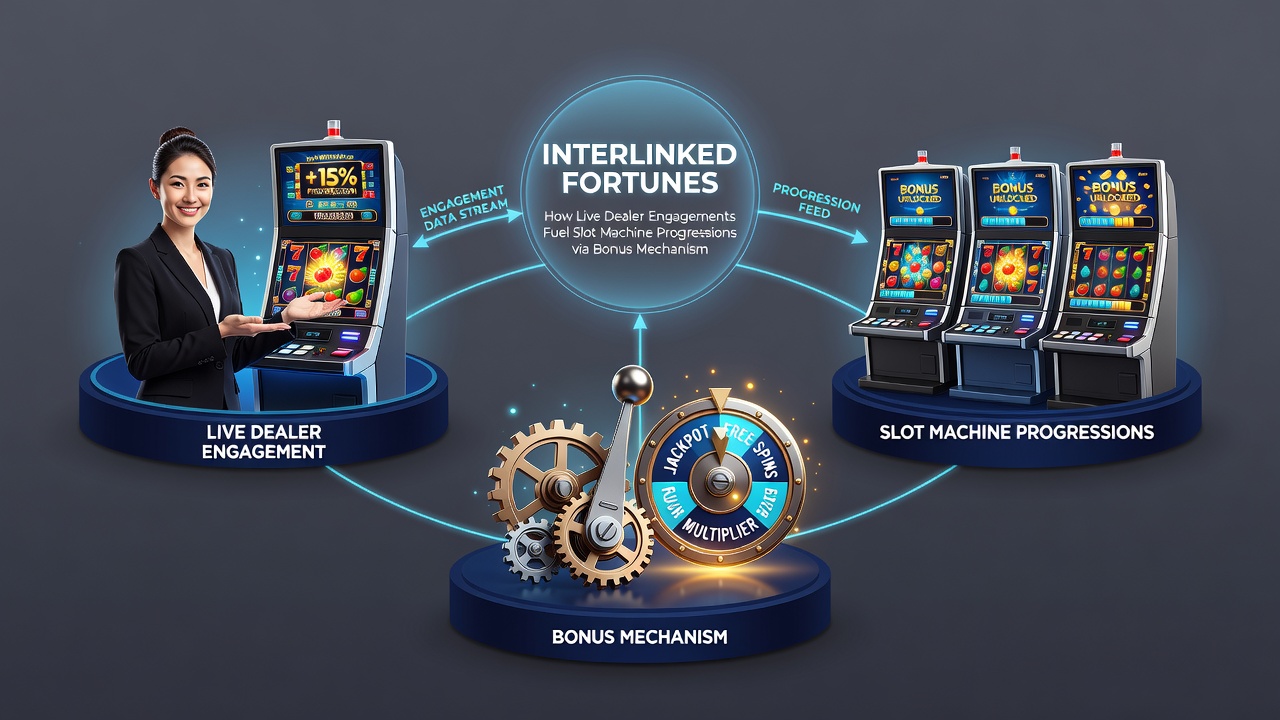 Mobile screen displaying live dealer interface alongside slot bonus meter with deposit confirmation icons