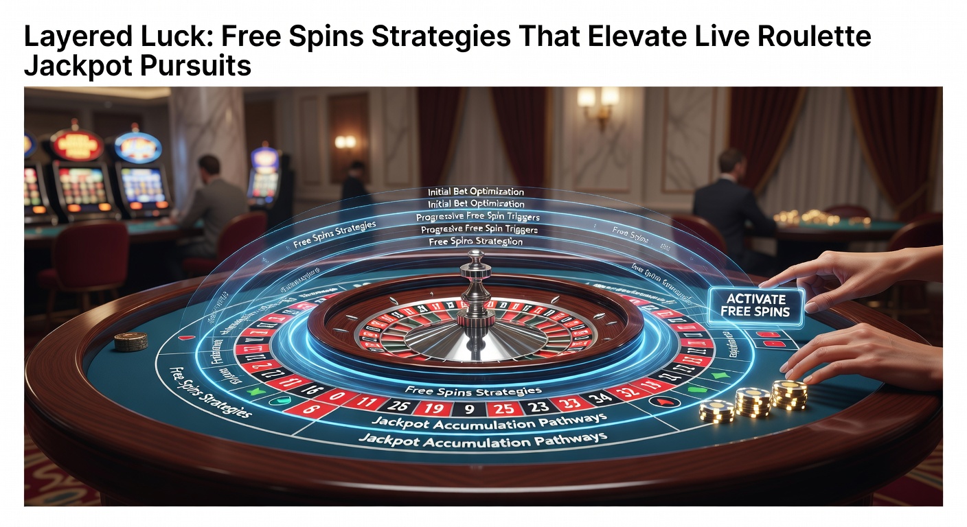Dynamic roulette wheel spinning alongside cascading slot free spins, illustrating layered luck strategies in action