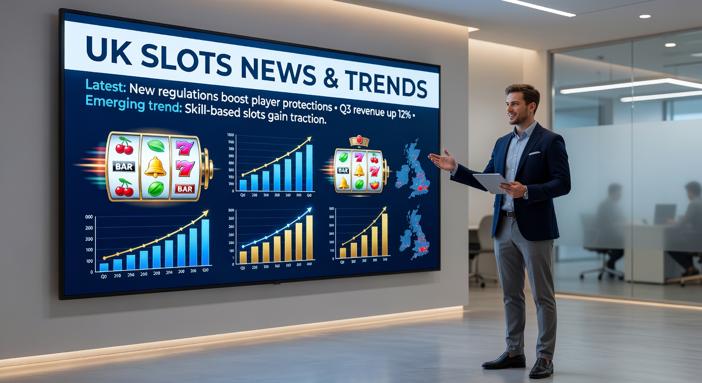 Digital slot machine reels spinning with vibrant graphics, symbolizing the surge in online slots activity in the UK