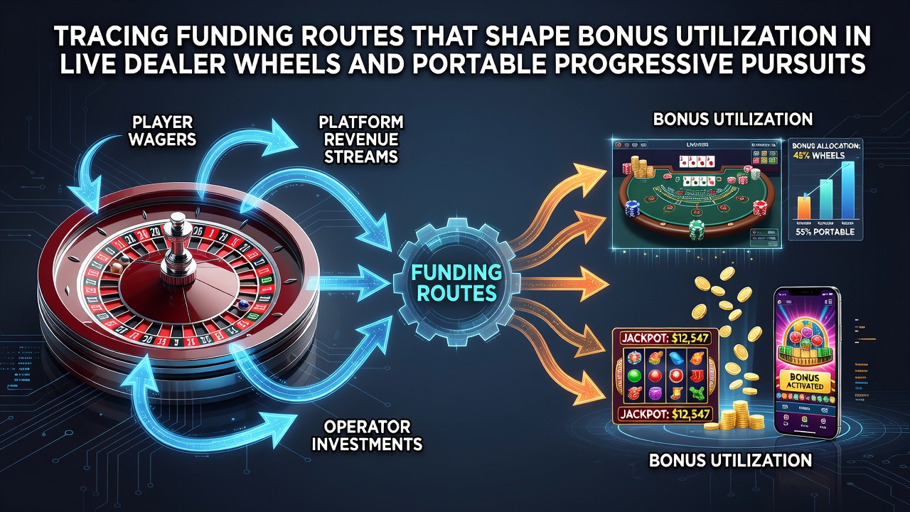 Diagram showing payment pathways connecting to bonus structures in live dealer roulette and mobile progressive slot systems